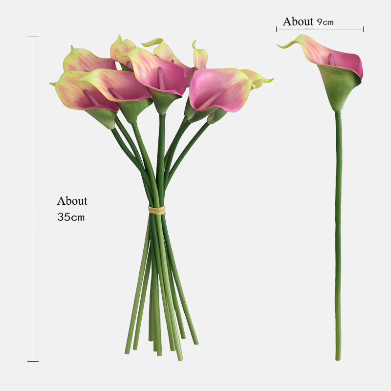 Fleur Artificielle de Lys Calla de 35cm
