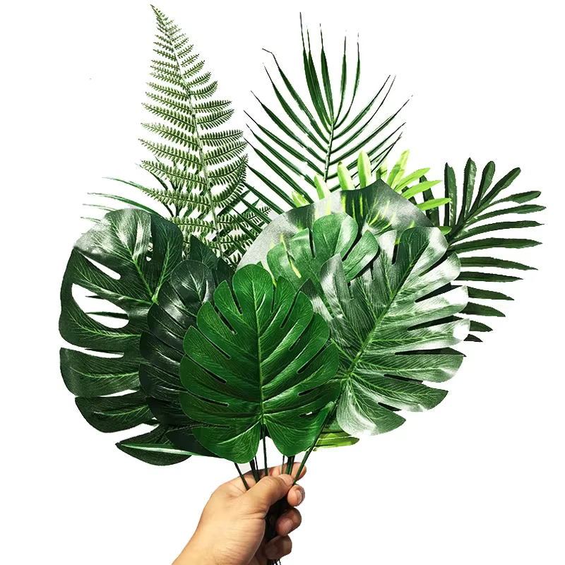 Feuilles artificielles en plastique