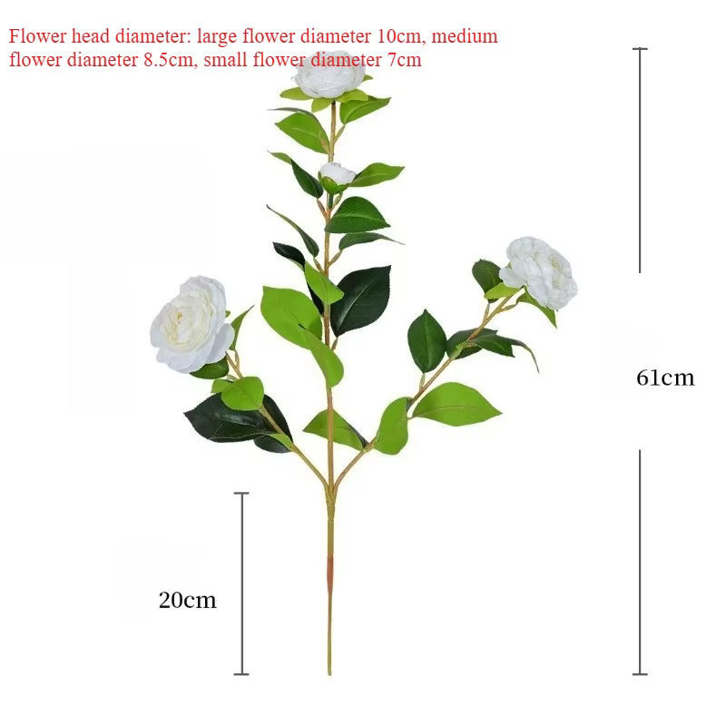 10 pièces de fleurs artificielles en soie