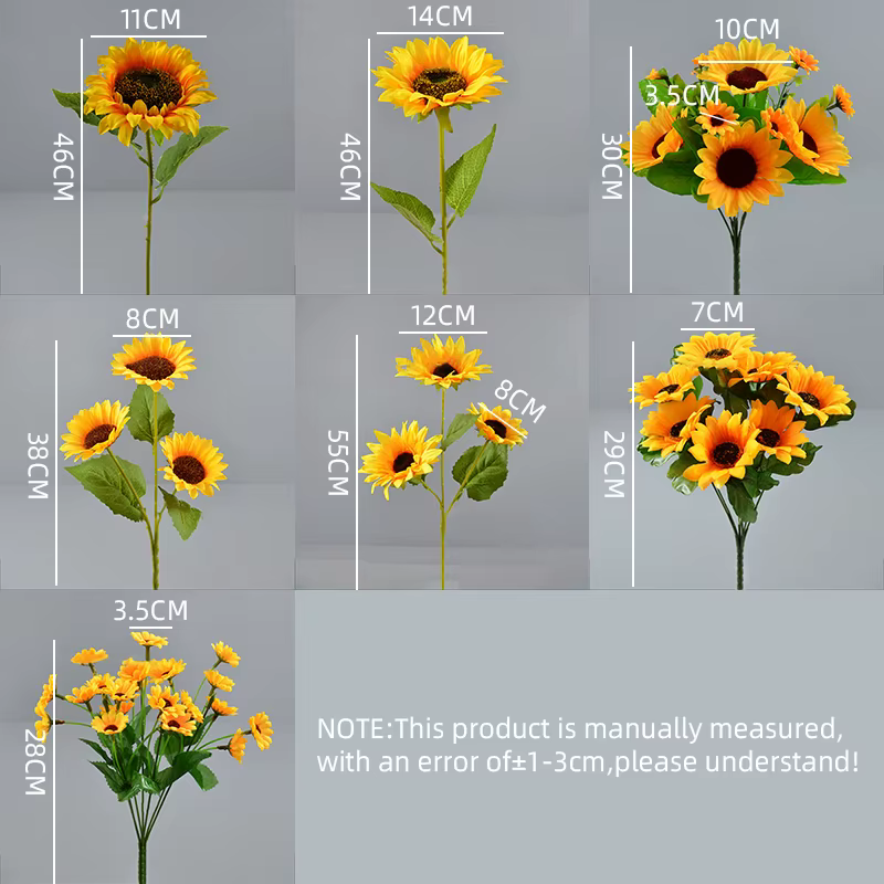Bouquet de tournesol artificiel en soie