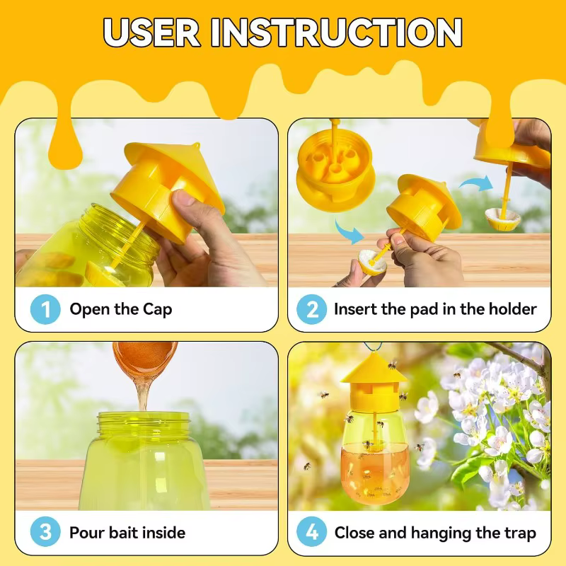 Piège à mouches liquide pour mouches des fruits