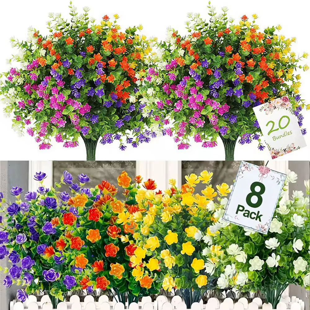 Fleurs artificielles pour décoration de jardin