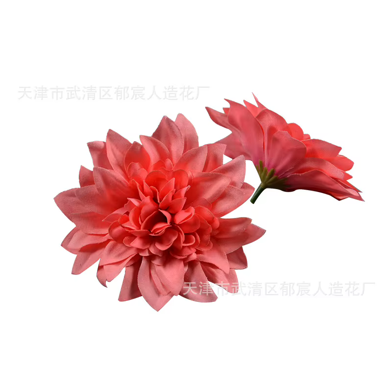 10 têtes de fleurs artificielles Dahlia de 10 cm