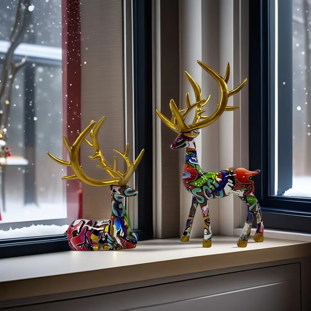 Décorations de table en résine à motifs de dessins animés