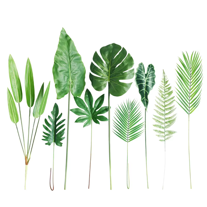 Feuilles de palmier artificielles tropicales Monstera Kwai