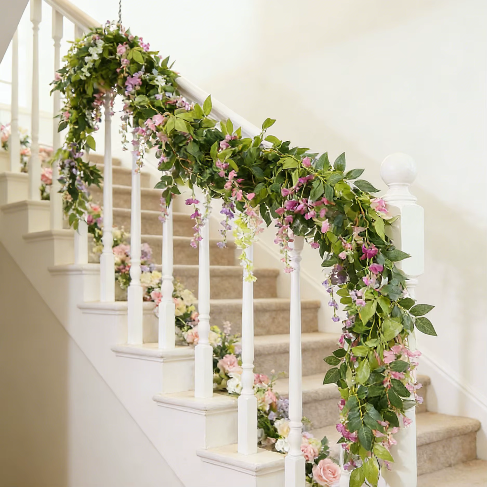 Guirlande de plantes artificielles de lierre pour décoration de maison