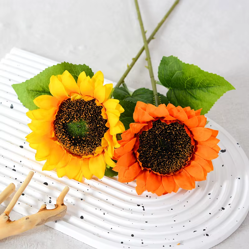 Fleur de tournesol artificielle unique