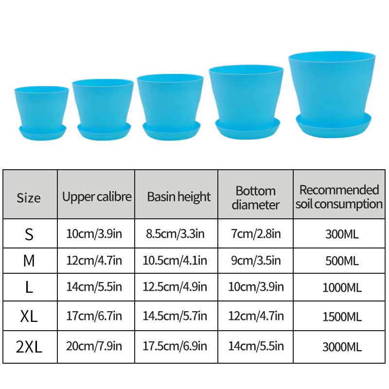 Pots à fleurs en plastique pour plantes