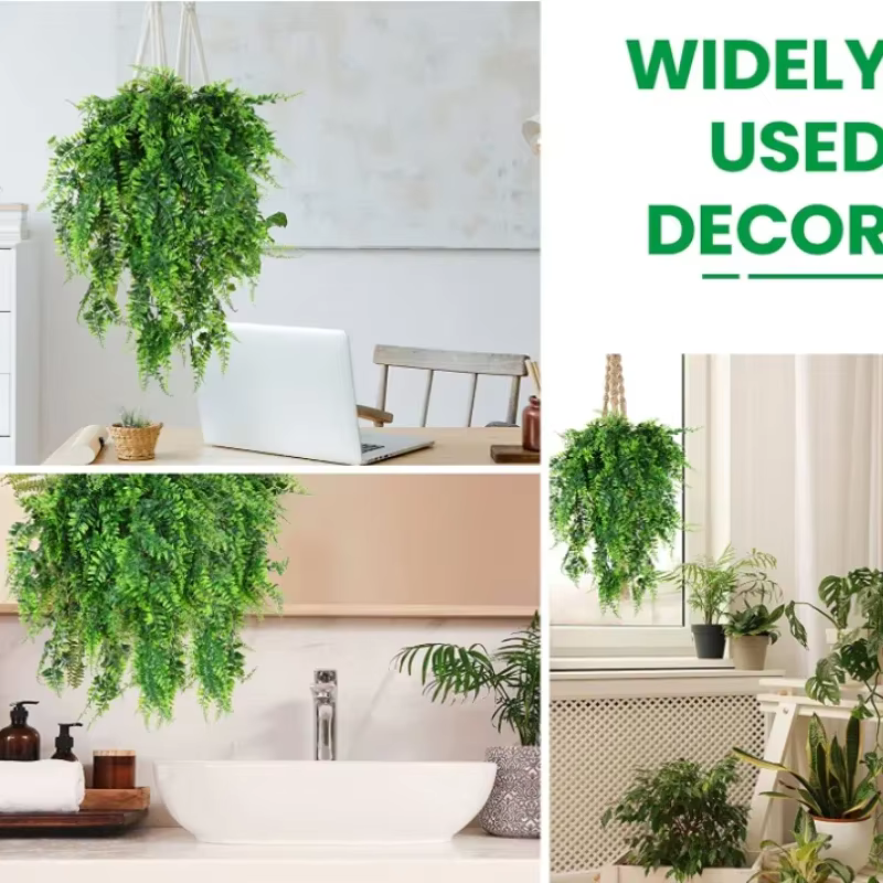 1/2 pièces de plante artificielle en rotin