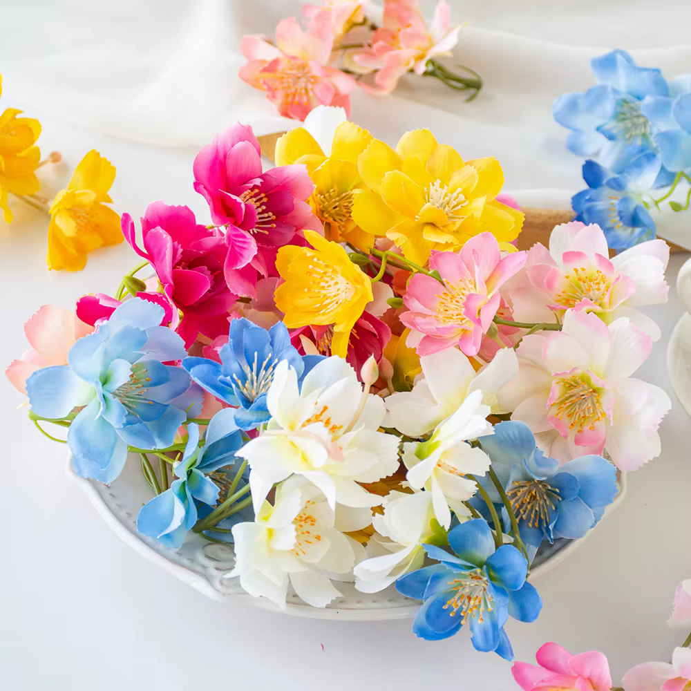 Fleur artificielle en soie