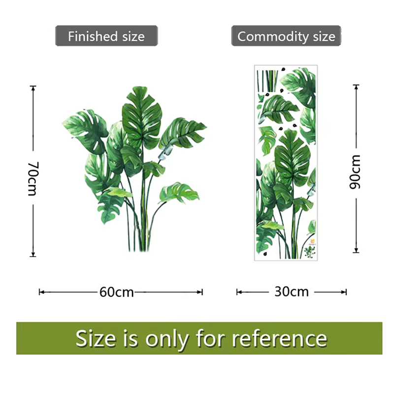 Grandes feuilles de plantes vertes tropicales