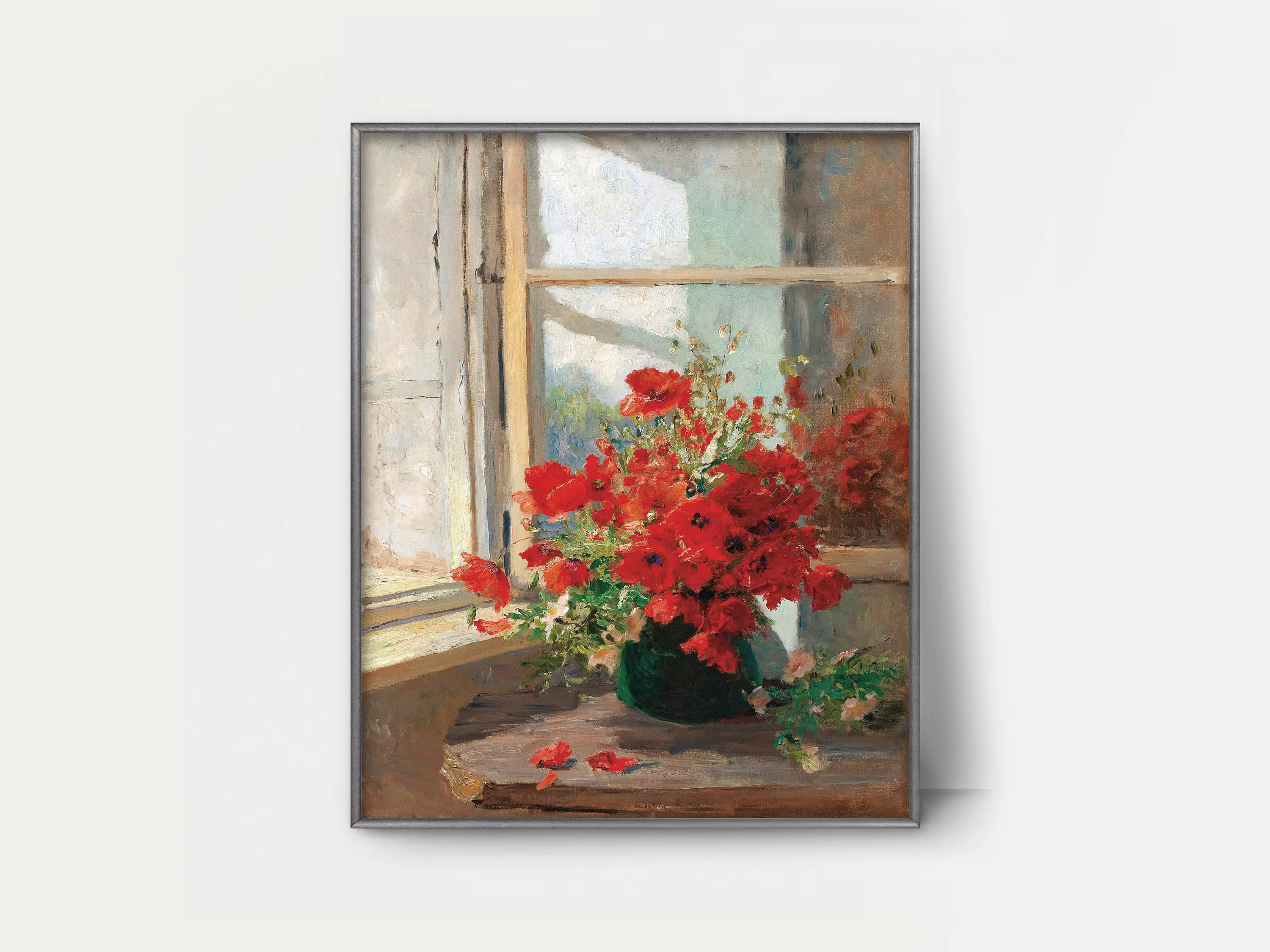 Vase en cristal de Roses roses