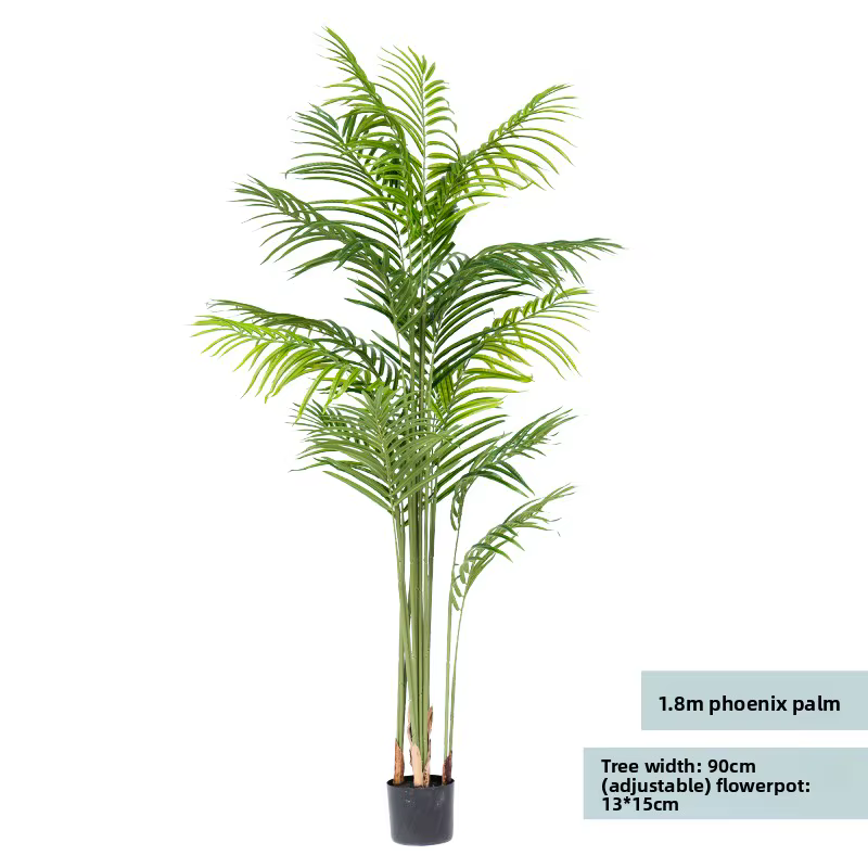 Palmier Areca artificiel / Palmier Phénix, plante artificielle en pot pour la décoration intérieure du salon, des vitrines et des devantures de magasins