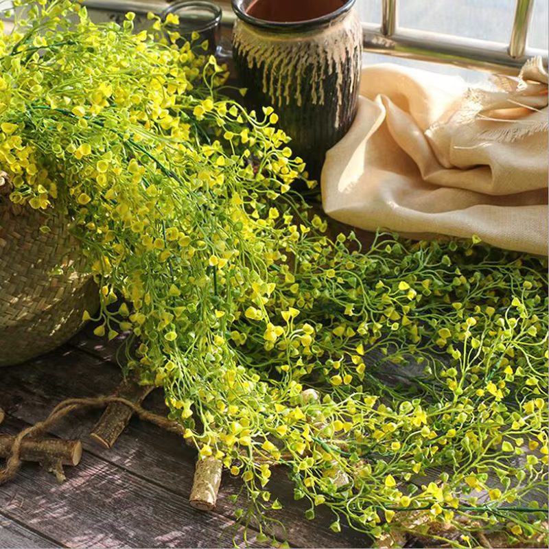 Plantes Artificielles de Vignes et Fleurs pour Décoration Murale