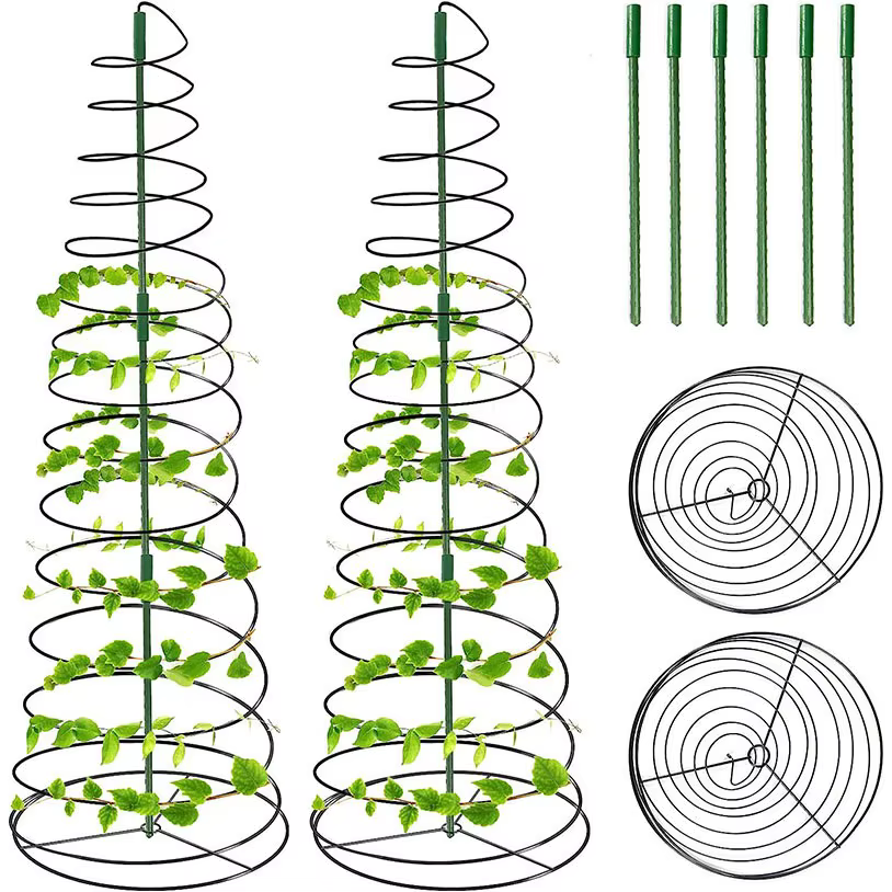 Support de plante en spirale réglable