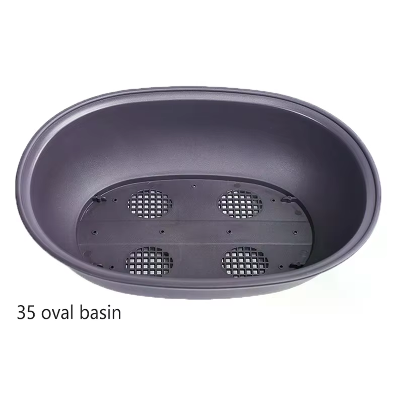 Pots de fleurs en plastique imitation argile violette pour plantes succulentes