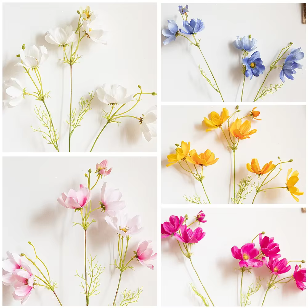 Branche de fleurs artificielles Cosmos Gesang