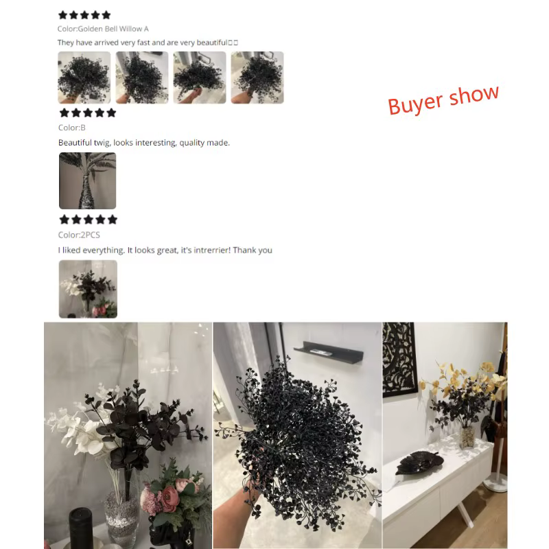 Plante Artificielle Noire d'Halloween
