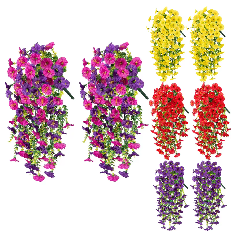 Fleurs artificielles suspendues