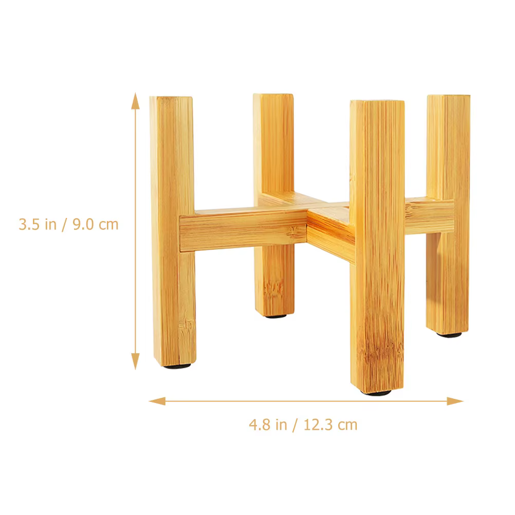 Support de pot de fleurs en bois créatif