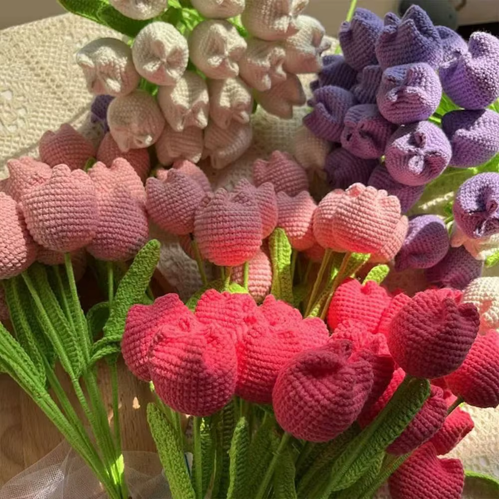Bouquet de fleurs artificielles créatives en coton