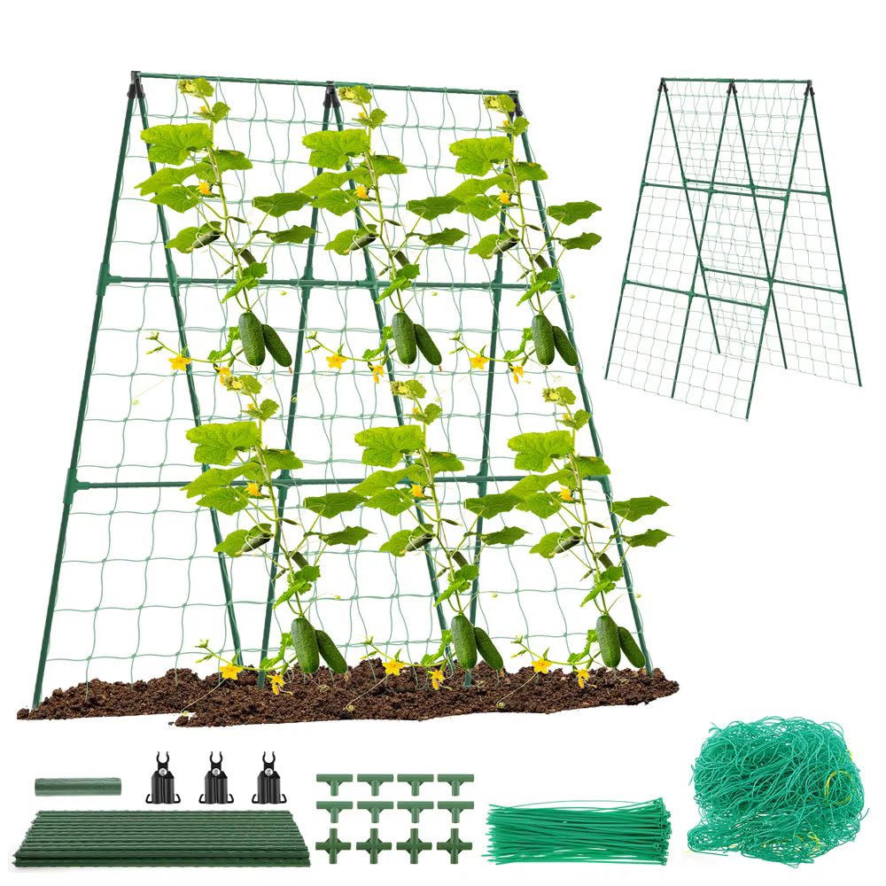 Treillis de jardin en forme de A pour concombres
