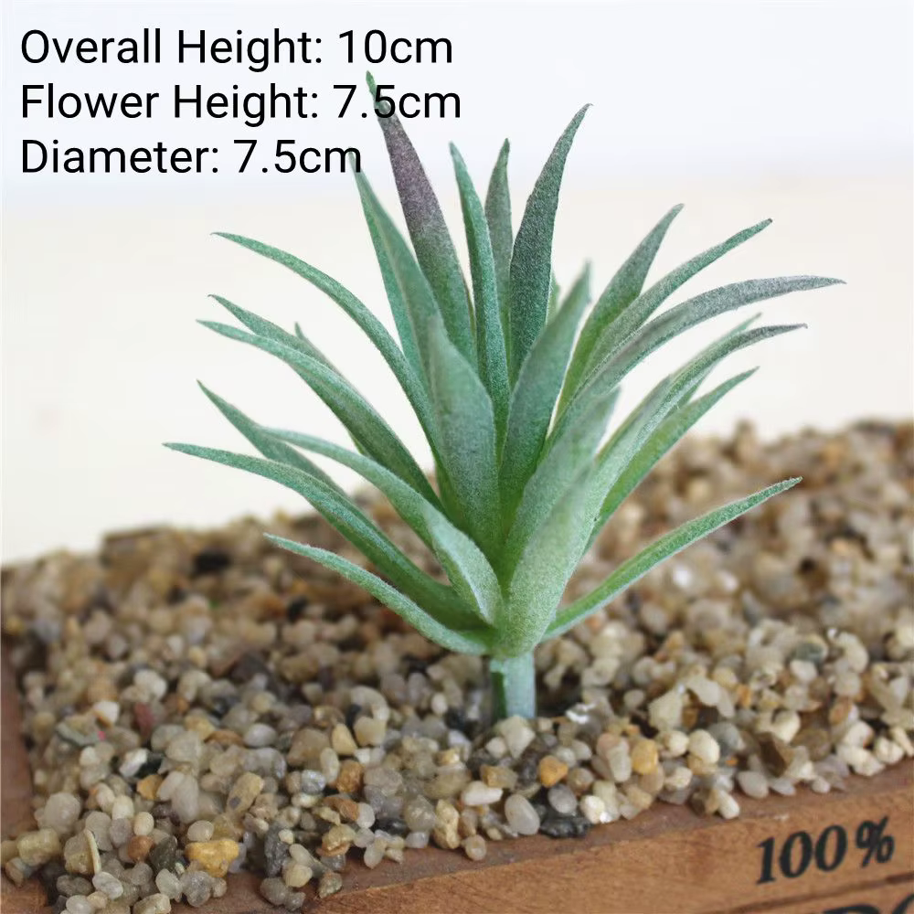 Plantes succulentes artificielles floquées vertes bonsaï, fausses plantes de bureau, décoration de mariage pour la saint-valentin