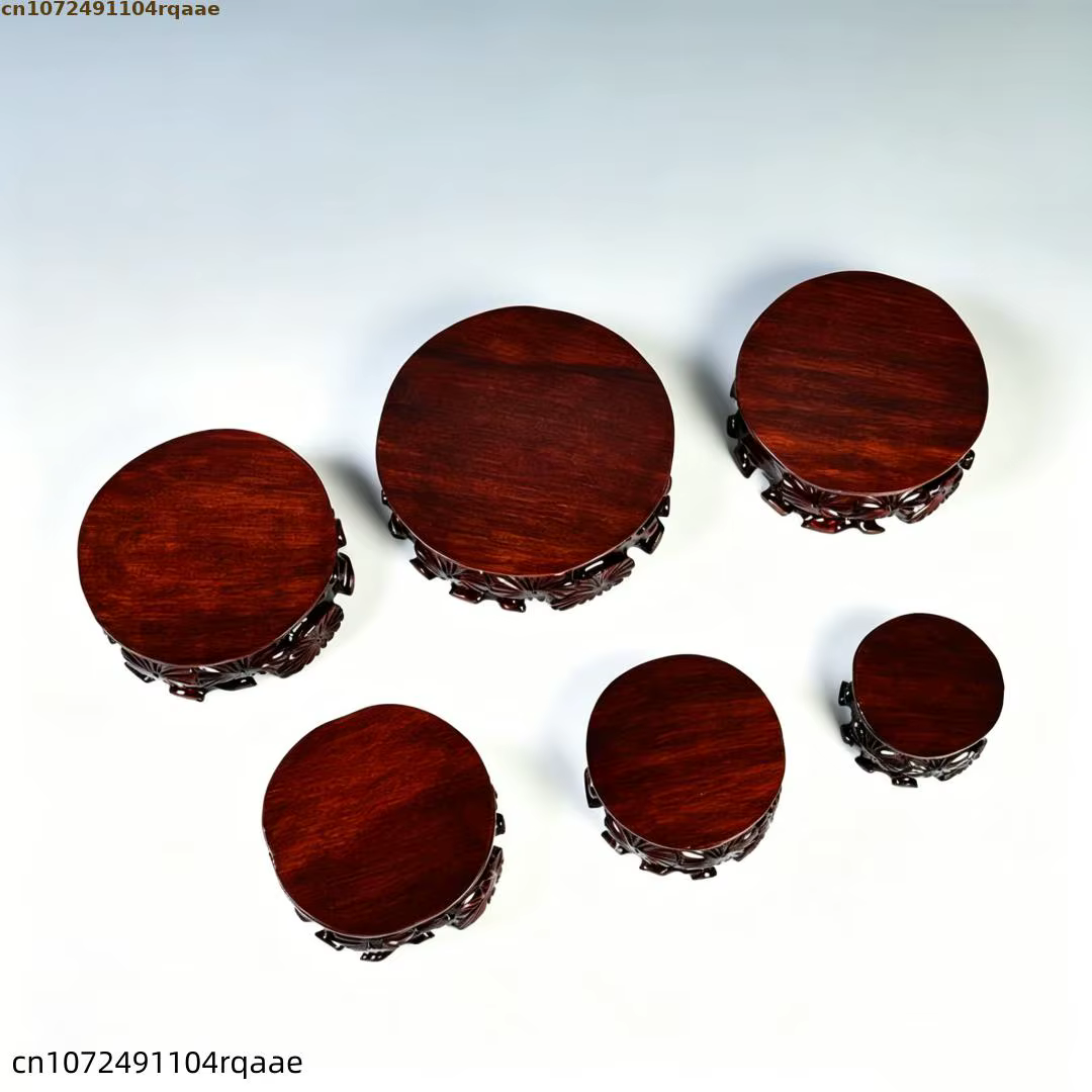 Support pour plantes en bois sculpté