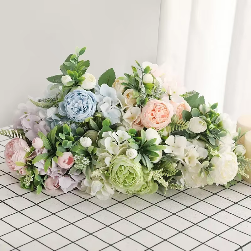 1 Bouquet de pivoines en soie