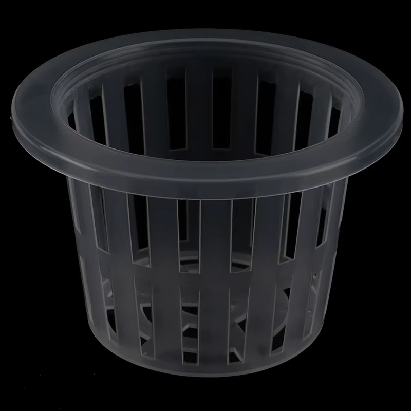 Pot à mailles de colonisation hydroponique noire