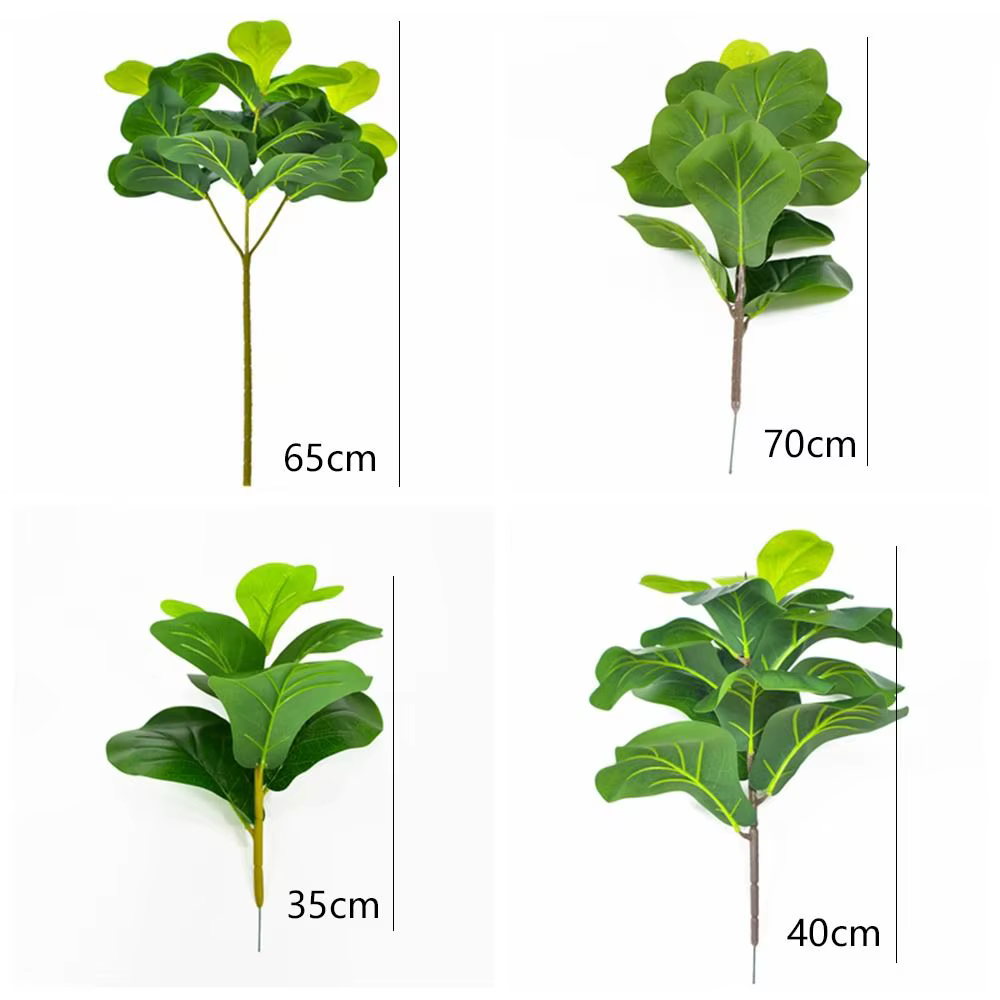 Grand arbre artificiel en plastique à toucher réel