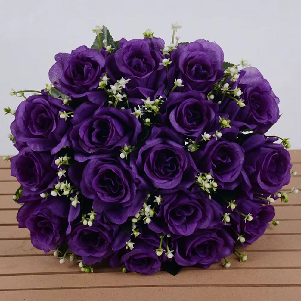 18 têtes vraie fleur heureuse 10 couleurs photographie Photo cadeau naturel simulé Rose Mini saint valentin fleurs décoration de la maison