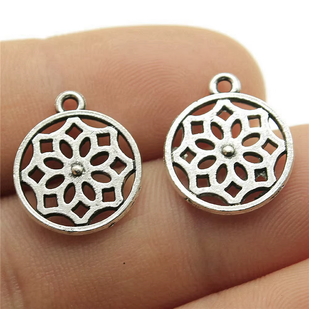 Pendentif à breloques fleur de vie, bijoux pour dames, vente en gros, articles Vintage les moins chers