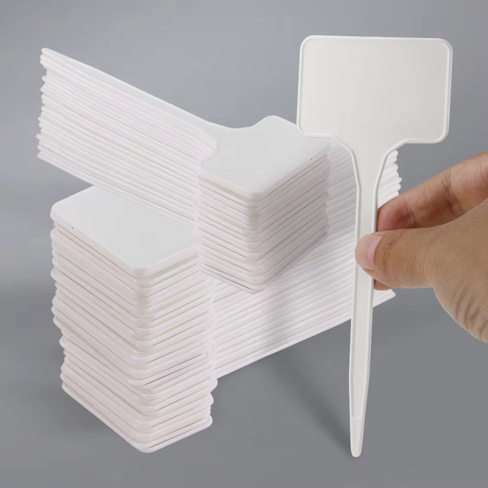 Étiquettes de plantes inscriptibles en forme de T de 15cm, étiquettes PP durables pour jardins, plantes en pot, marqueurs de serre réutilisables, signes d'identification