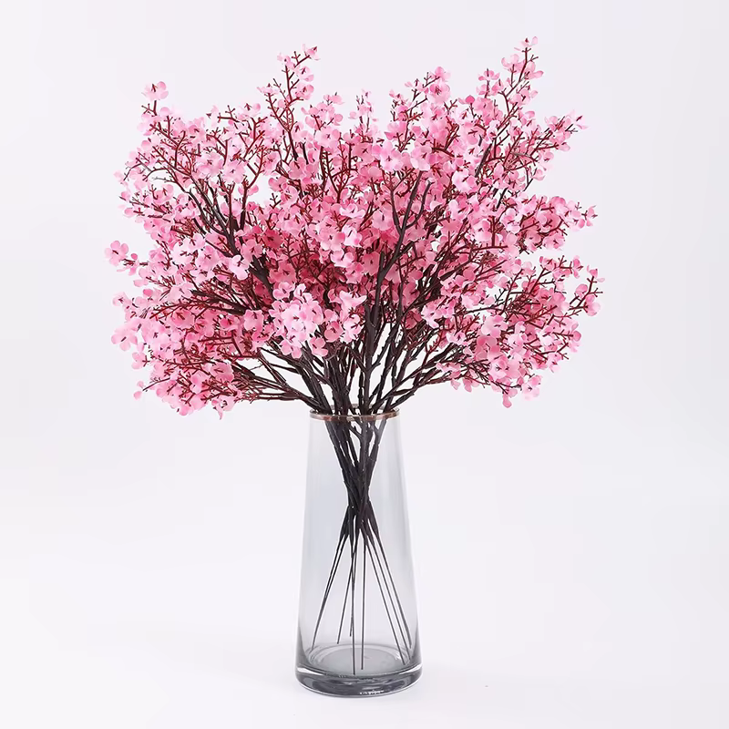 Fleurs artificielles roses