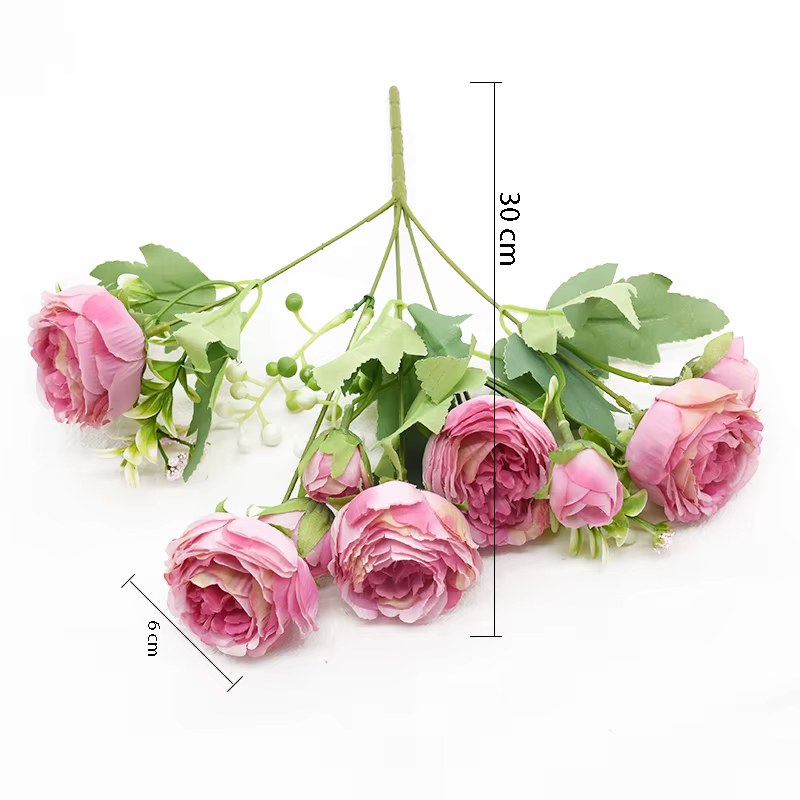 Bouquet de pivoines artificielles