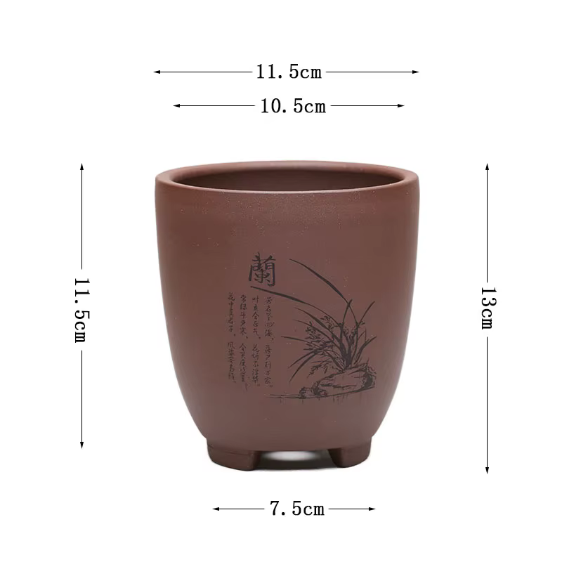 Pot de fleurs de sable violet pour plantes succulentes