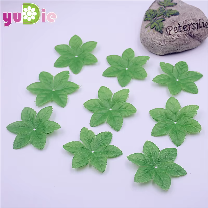 InjGreen-Feuilles Artificielles Faux Cuir oral elu pour Décoration de Mariage