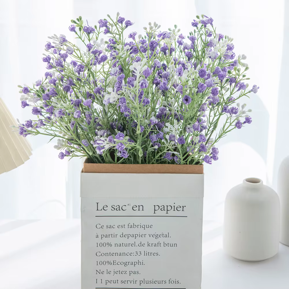 1pc fleurs artificielles plantes gypsophile mariage Bouquet de mariée maison chambre Vase Table jardin bricolage cadeaux photographie accessoires Decora