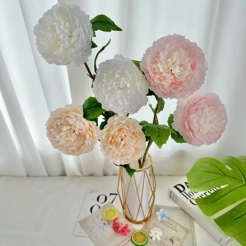 Simulation de fleurs en soie