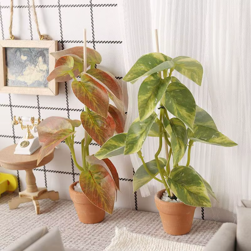 Modèle de plante verte bonsaï Miniature pour maison de poupée 1/12