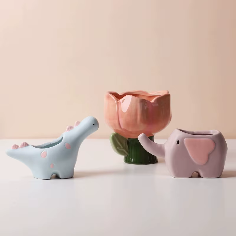 Pot de fleur succulent en céramique