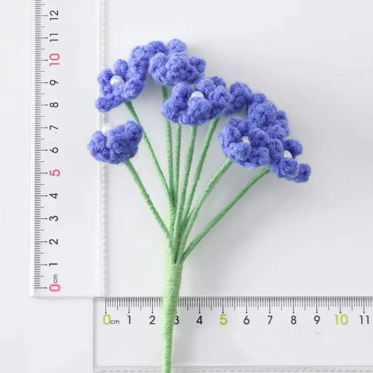 Finition tricoté fleur étoilée créative à la main tricot fleurs Crochet Bouquet