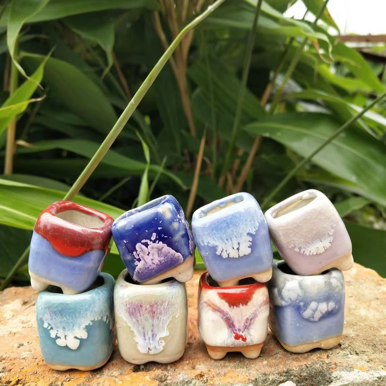 Mini pot de fleurs en céramique