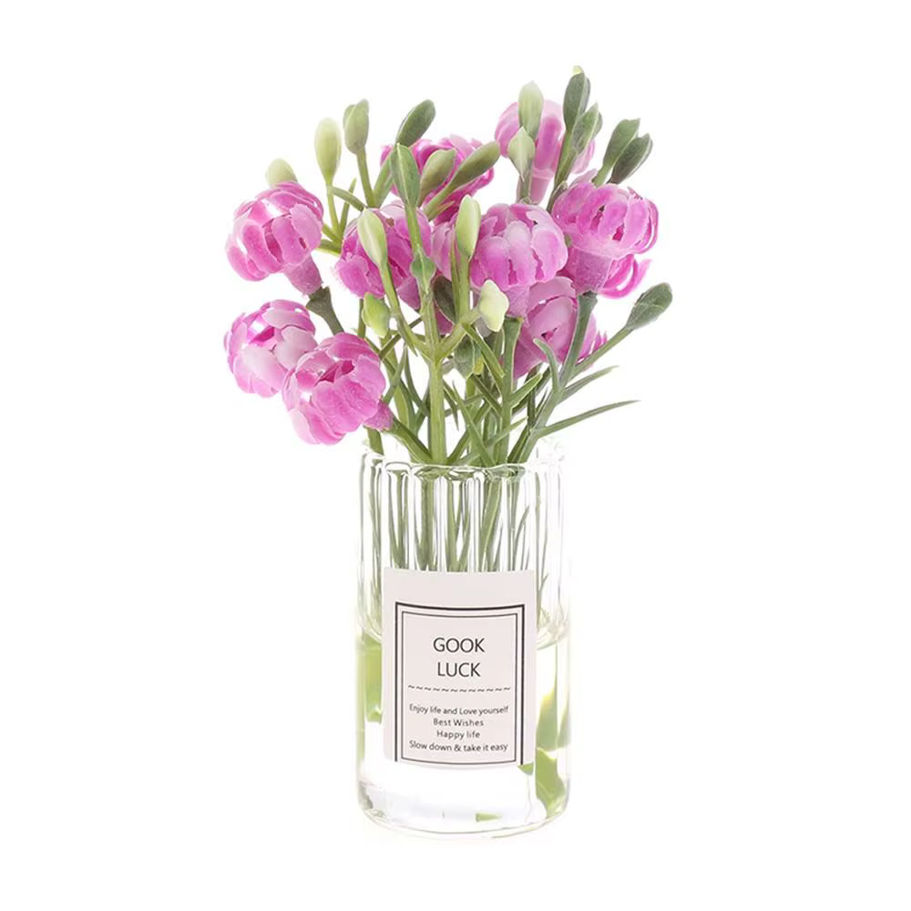 Pot d'arrangement Vase de fleurs séchées 1:12 maison de poupée Miniature Simulation plantes en Pot accessoires