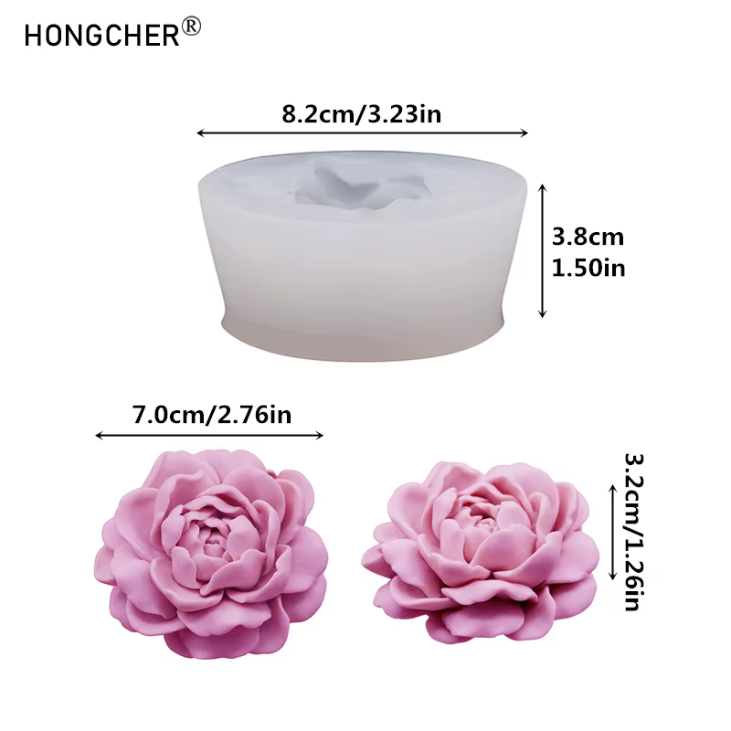 Moule en Silicone pour bougie de jasmin