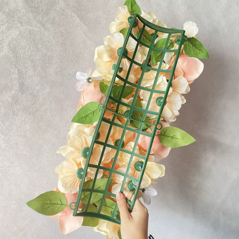 50CM Artificial Rose Ground Flower Arrangement Eucalyptus