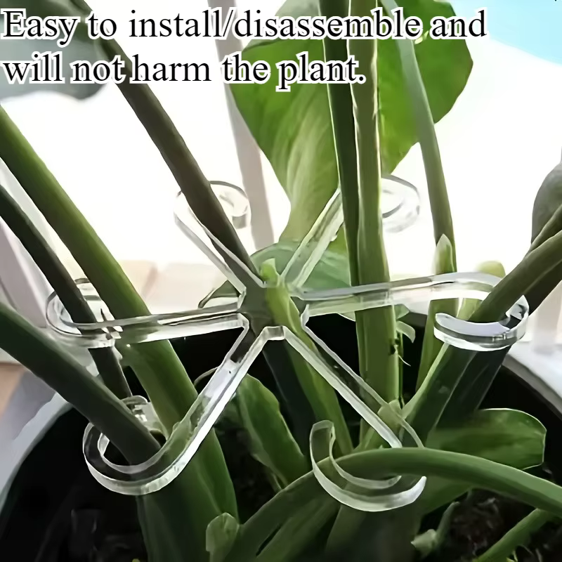 4 supports pliables anti-inclinaison pour plantes