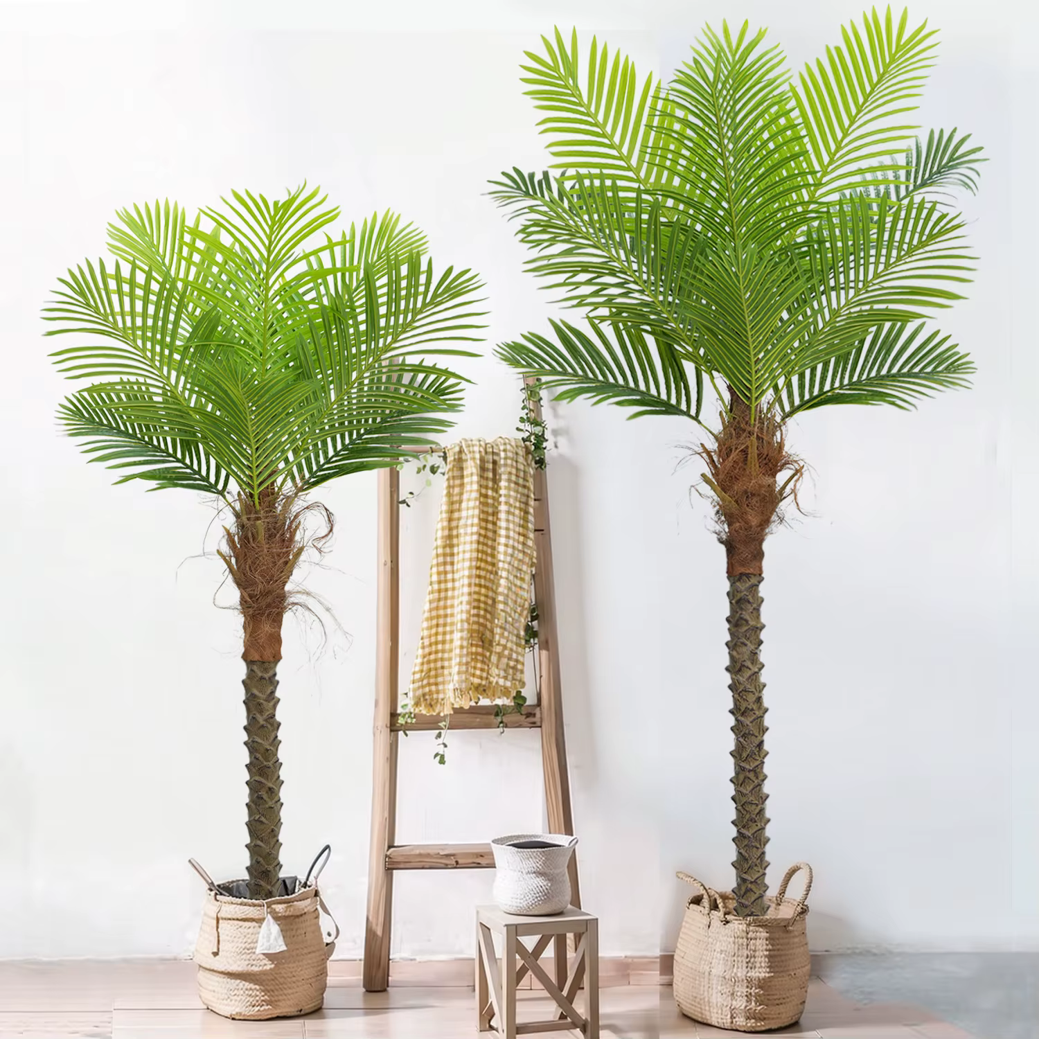 Grand palmier artificiel vert décoré de 140 cm à 240 cm pour la décoration de sols de maisons