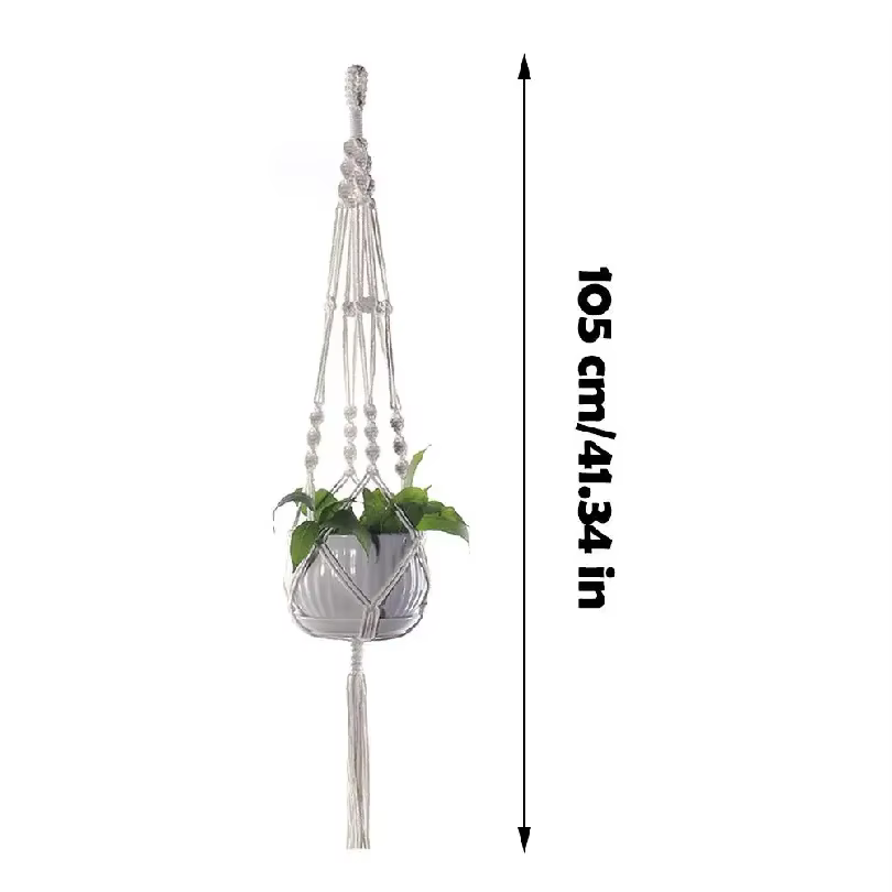 Support de plante en macramé fait main